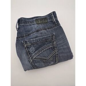 BKE Carter 38R Straight Men's Cotton Buckle Denim Jeans 38x31‎ Distressed